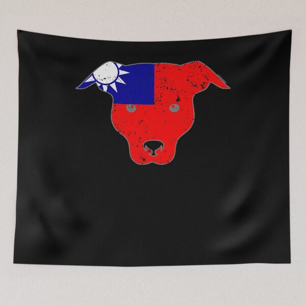 Item preview, Cute Dog Taiwan Flag Taiwanese Flag designed and sold by shoppzee.