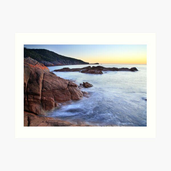 Sleepy Bay Sunrise, Freycinet Peninsula, Tasmania, Australia Art Print