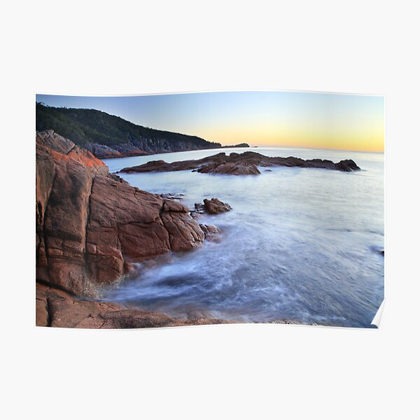 Sleepy Bay Sunrise, Freycinet Peninsula, Tasmania, Australia Poster