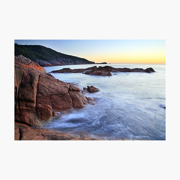 Sleepy Bay Sunrise, Freycinet Peninsula, Tasmania, Australia Photographic Print