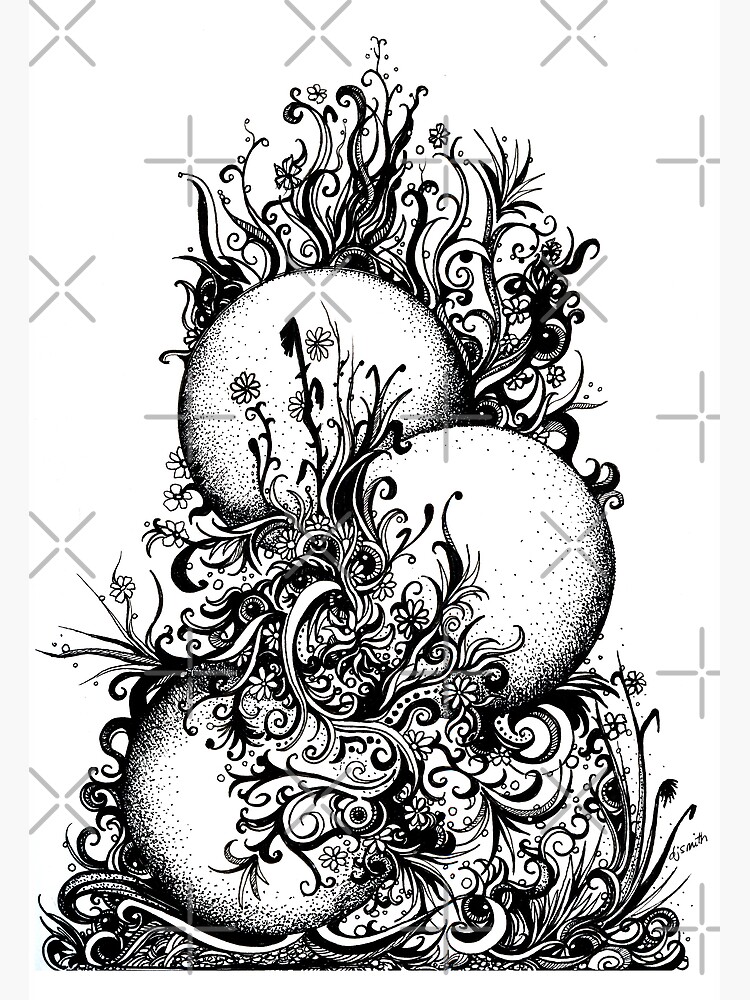 Greenery, Ink Drawing by djsmith70