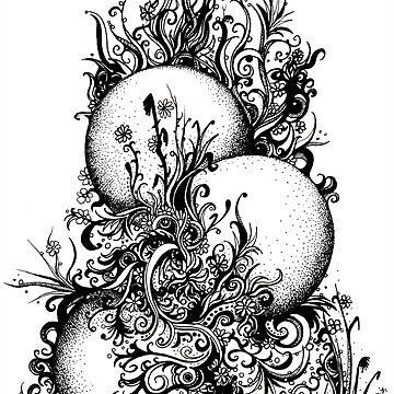 Artwork thumbnail, Greenery, Ink Drawing by djsmith70