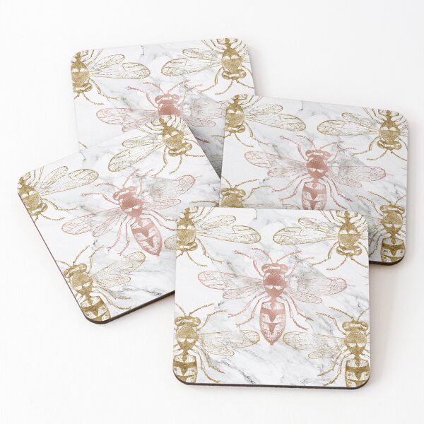 Item preview, Wasp Golden Pattern on Calcatta Marble designed and sold by cadinera.