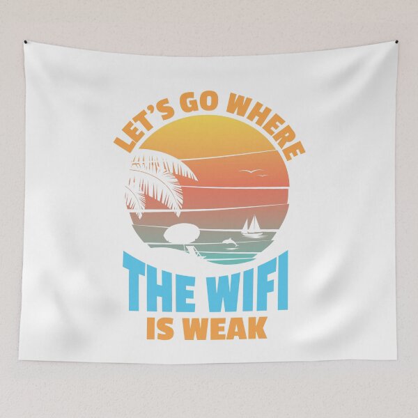 Item preview, Travel Inspiration "Let's Go Where The Wifi Is Weak" Vacation designed and sold by festivalshirt.