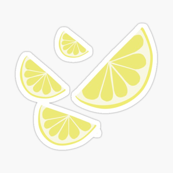 Lemon wedge Sticker