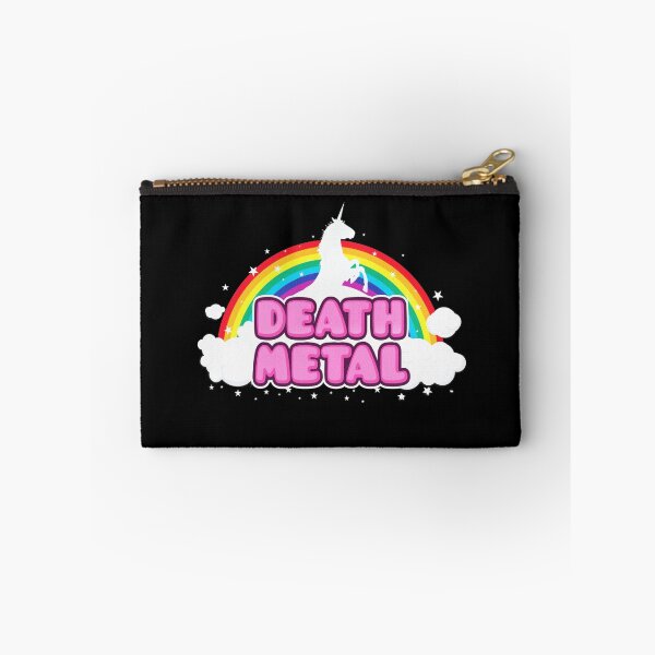 Item preview, DEATH METAL! (Funny Unicorn / Rainbow Mosh Parody Design) designed and sold by badbugs.