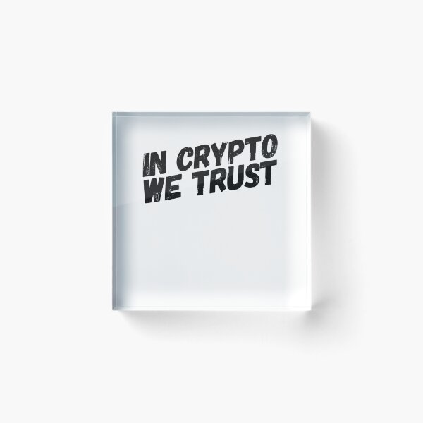 Item preview, In Crypto We Trust Funny Humor Bitcoin Cryptocurrency designed and sold by Cameronfulton.