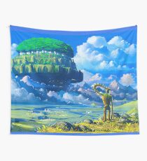 Laputa the castle in the sky Wall Tapestry