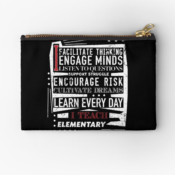 Elementary Teacher Teacher Appreciation Zipper Pouch