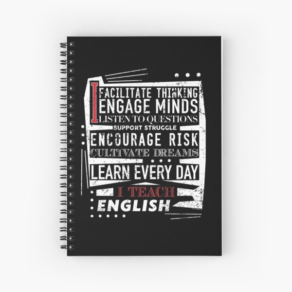 "Englisch Lehrer Lehrer Wertschätzung" Spiralblock von shoppzee Redbubble