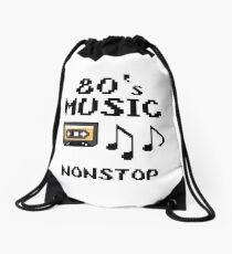 80s music nonstop Drawstring Bag