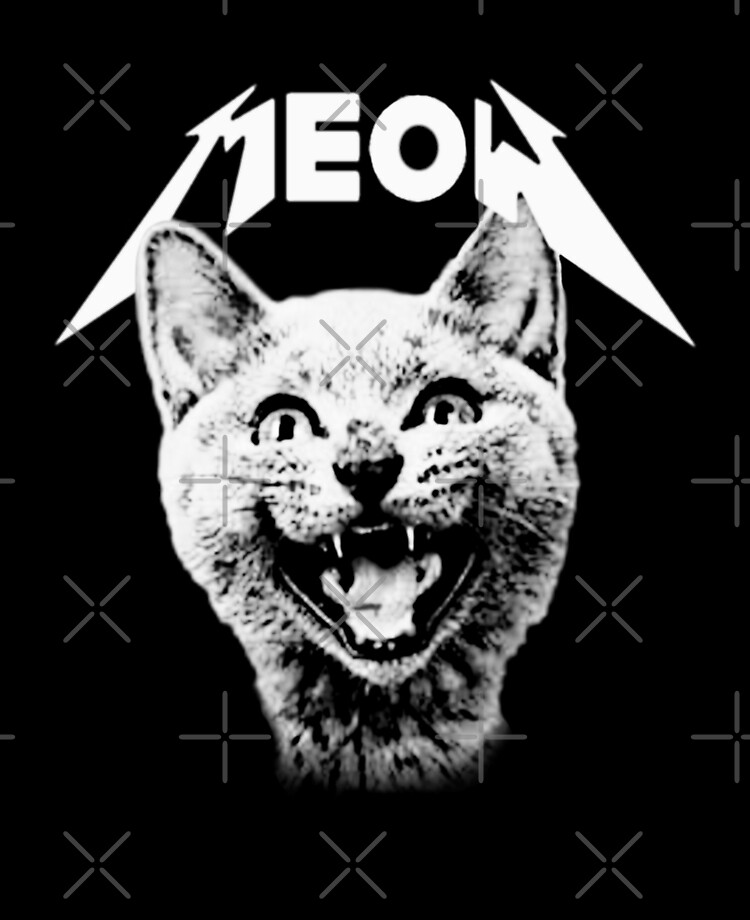 heavy metal cat shirt