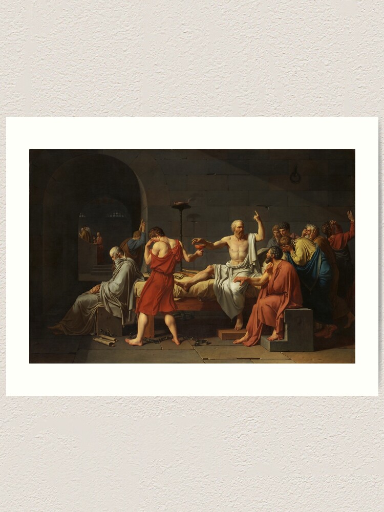 The Death Of Socrates Jacques-Louis David Art Print T-Shirt The Death Of Socrates Jacques-Louis David Art Print T-Shirt
