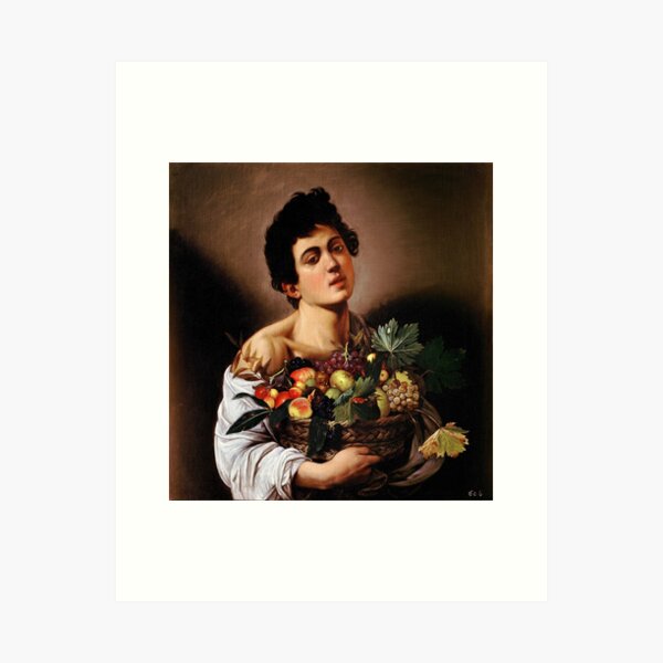 Item preview, Boy with a Basket of Fruit - Michelangelo Merisi da Caravaggio designed and sold by themasters.