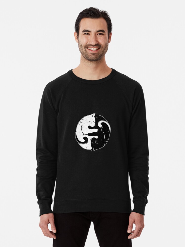 Ying Yang Cat Lover Yin Yang Balance T Shirt Lightweight