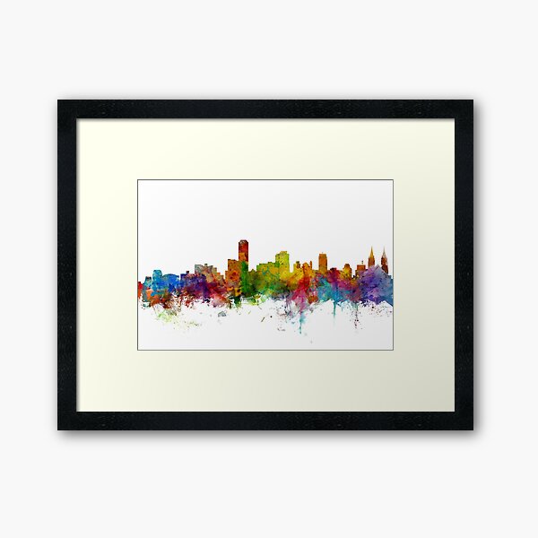 Item preview, Adelaide Australia Skyline designed and sold by ArtPrints.