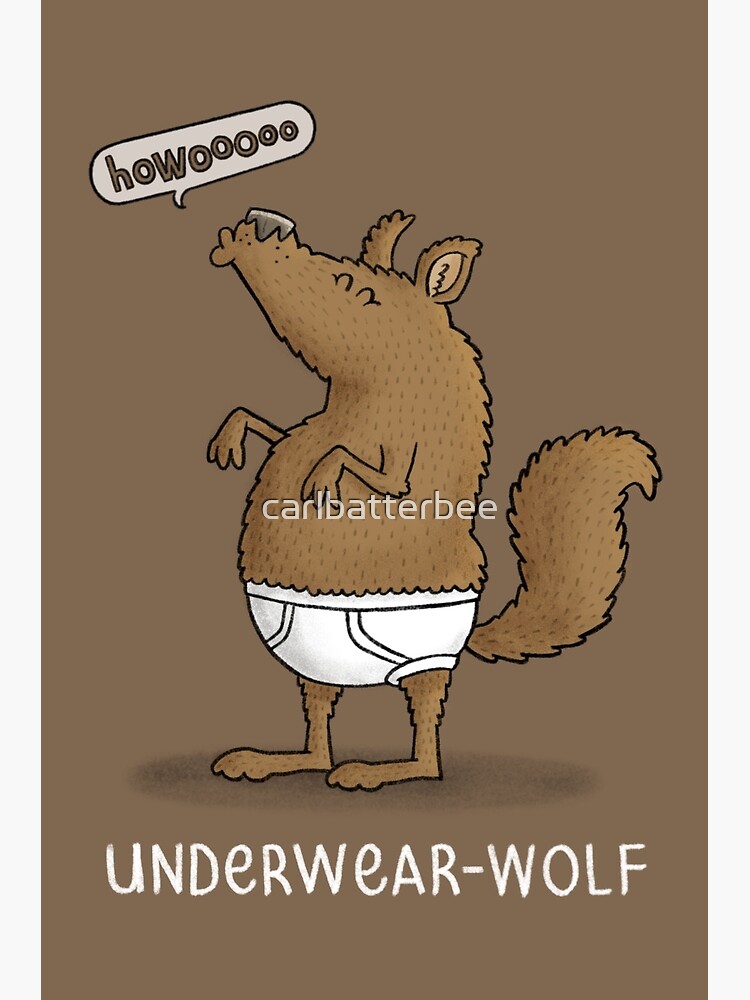 Underwear Wolf Photographic Print for Sale by carlbatterbee