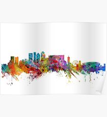 Cape Town South Africa Skyline Poster