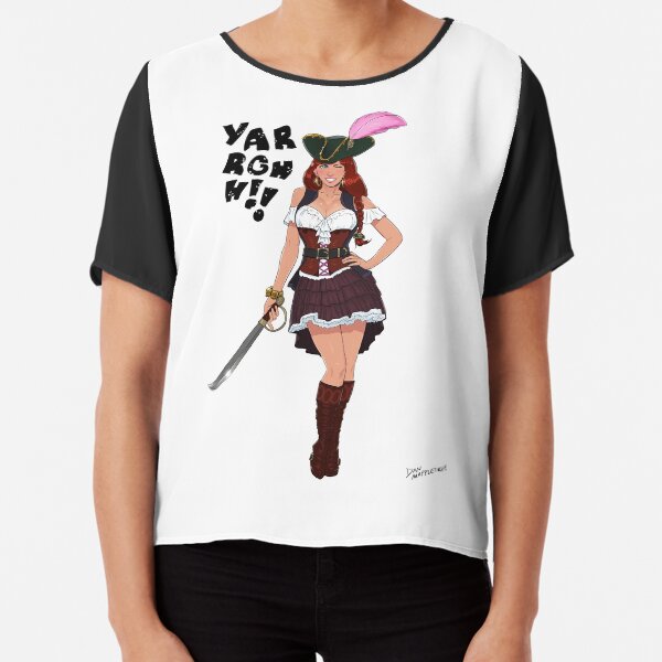 Lusty Pirate Queen Chiffon Top