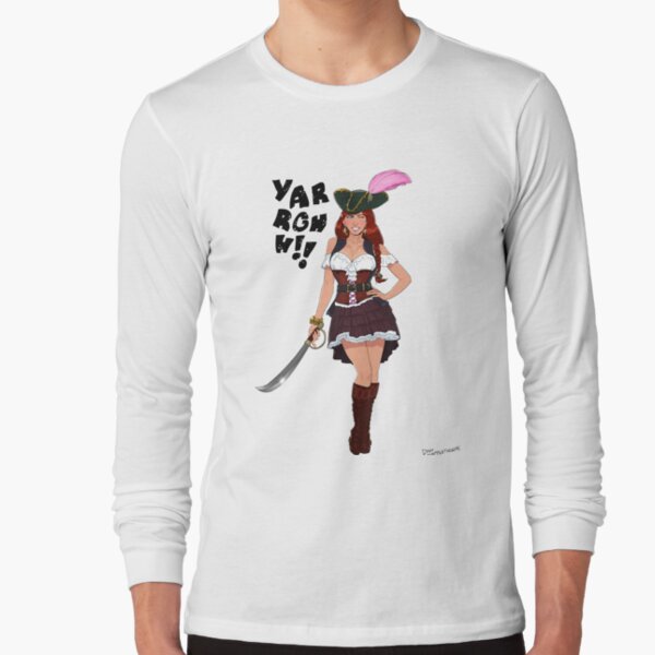 Lusty Pirate Queen Long Sleeve T-Shirt