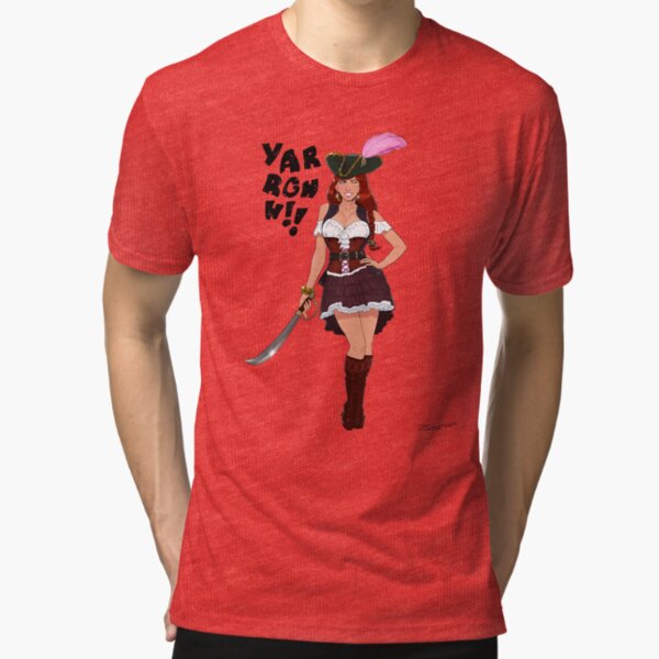 Lusty Pirate Queen Tri-blend T-Shirt