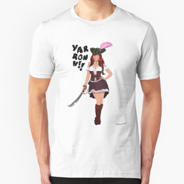 Lusty Pirate Queen Slim Fit T-Shirt