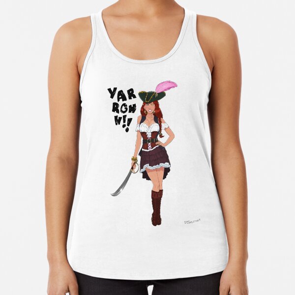 Lusty Pirate Queen Racerback Tank Top