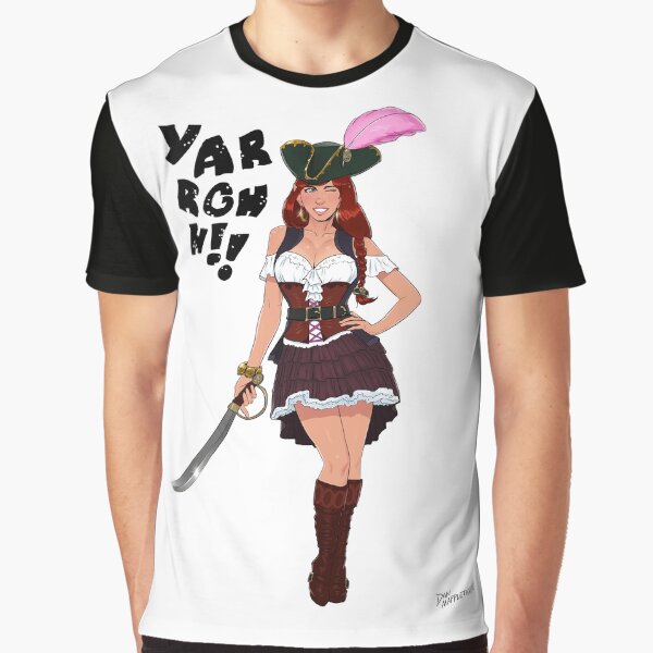 Lusty Pirate Queen Graphic T-Shirt
