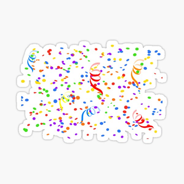 Confetti party Sticker