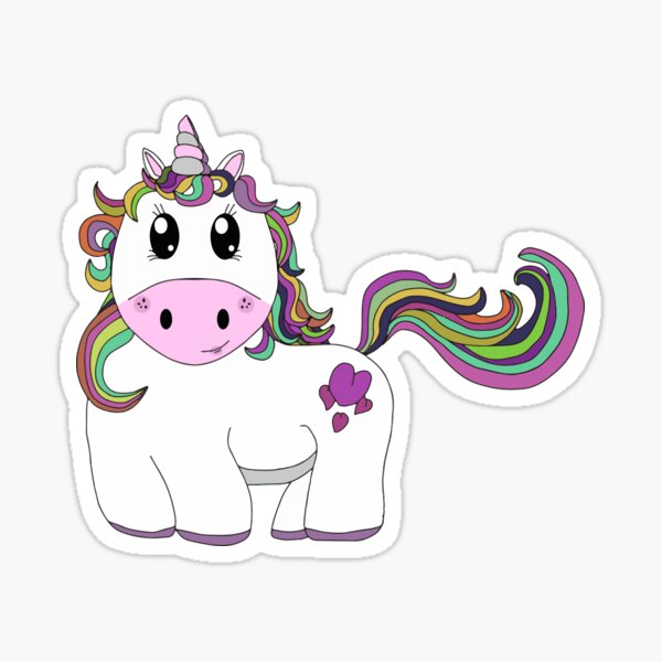 Cutie Pie Unicorn Sticker