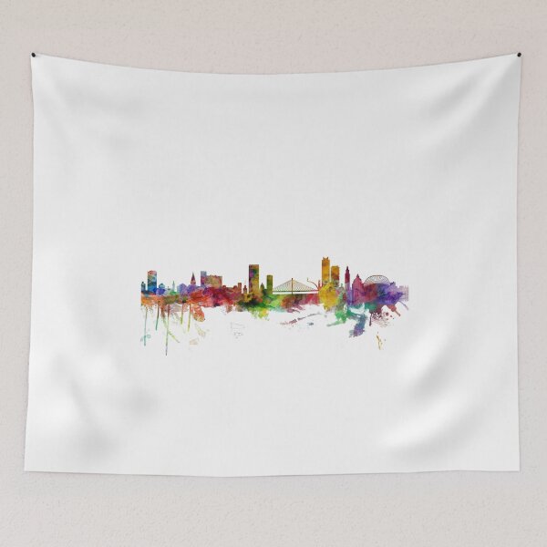 Item preview, Liege Belgium Skyline designed and sold by ArtPrints.