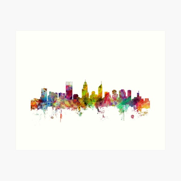Item preview, Perth Australia Skyline designed and sold by ArtPrints.