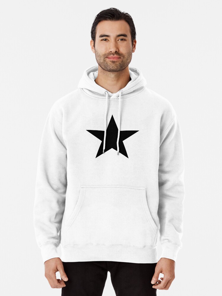 Alternate view of BLACK Star, Dark Star, Black Hole, Stellar, Achievement, Cool. Pullover Hoodie