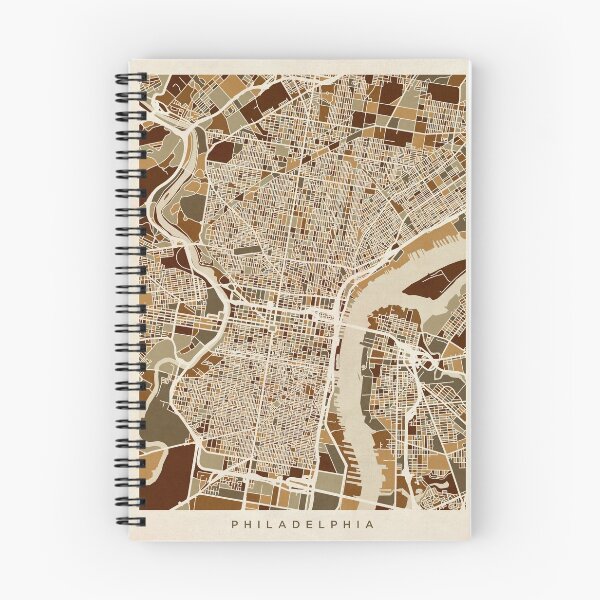 Item preview, Mapa de Philadelphia Pennsylvania Street designed and sold by ArtPrints.