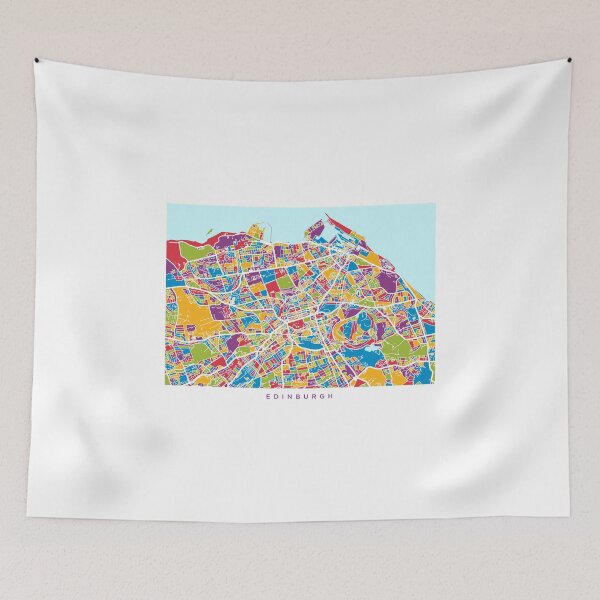 Item preview, Edinburgh Street Map designed and sold by ArtPrints.