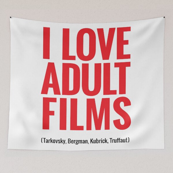 Item preview, I Love Adult Films designed and sold by Eurozerozero.