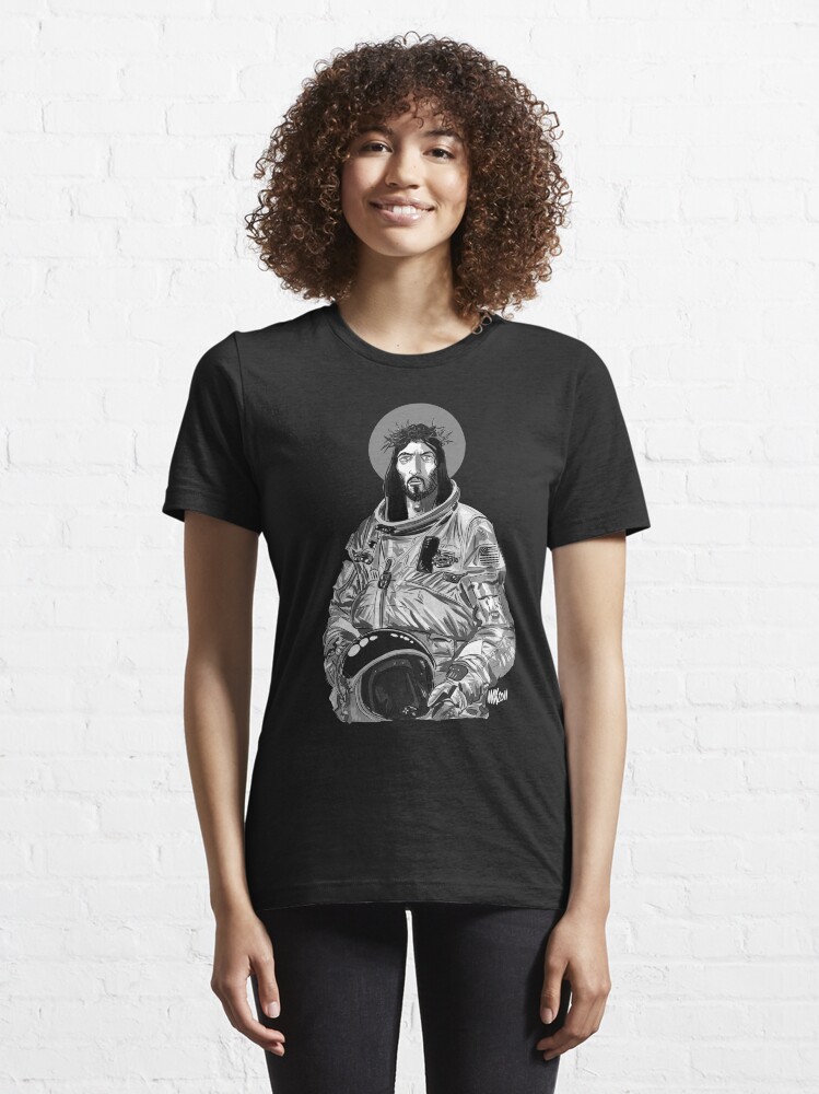 Alternate view of Astro Jesus Essential T-Shirt