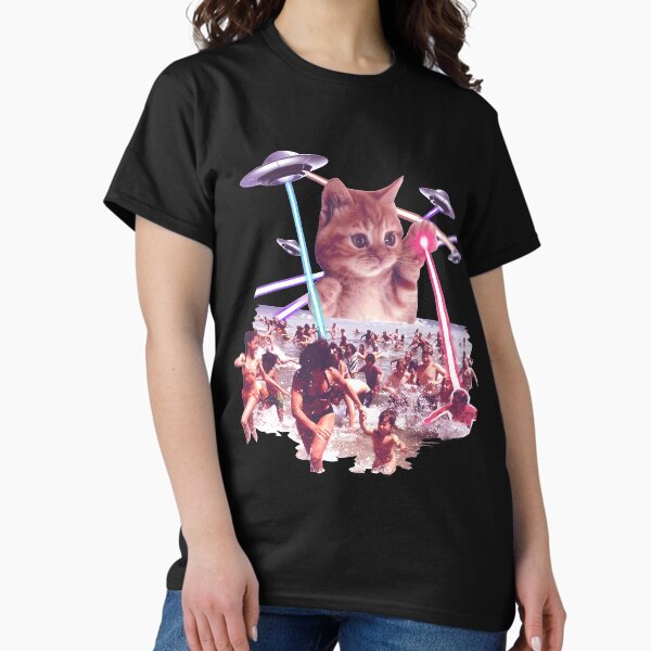 Item preview, Alien Ufo cat attack from Mars space galaxy designed and sold by BestPaintings.