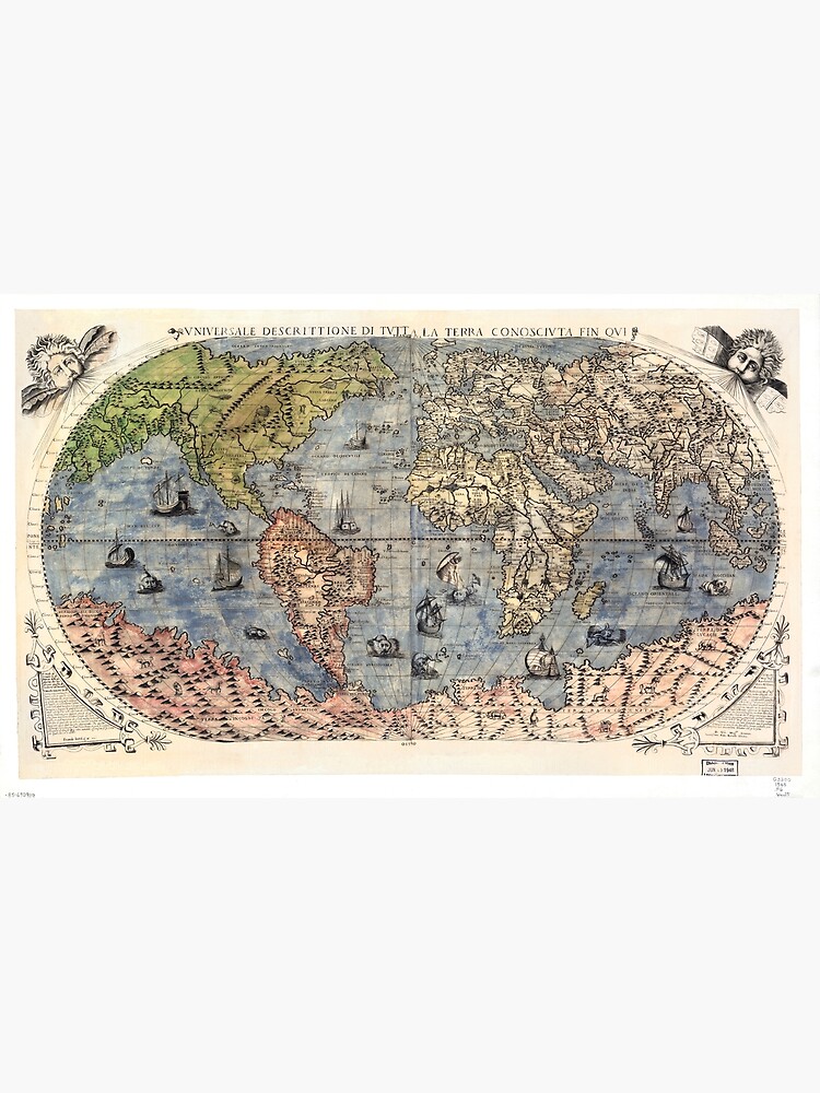 “World map wall art 1565 dorm decor Art Print” Poster by FrenchPrinting