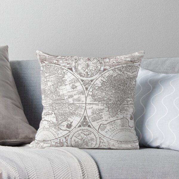 Item preview, World map wall art 1694 dorm decor mappemonde Art Print designed and sold by FrenchPrinting.