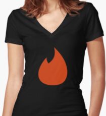 Tinder - App of the Year Women's Fitted V-Neck T-Shirt