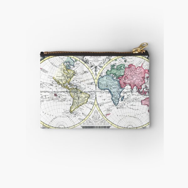 Item preview, World map wall art 1714 dorm decor mappemonde Art Print designed and sold by FrenchPrinting.