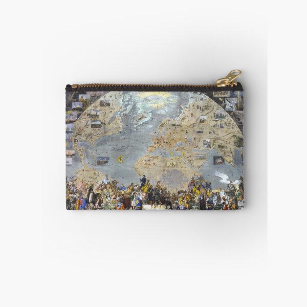 Aperçu de l'œuvre Carte du monde art mural 1876 décor de dortoir mappemonde des costumes et uniformes Impression d'art créée et vendue par FrenchPrinting.