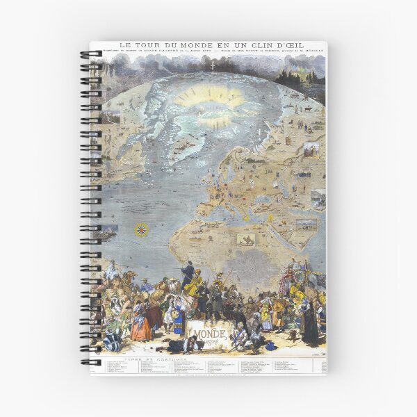 Item preview, Mapa del mundo, arte mural, 1876, decoración de dormitorios, mappemonde de disfraces y uniformes, impresión artística designed and sold by FrenchPrinting.