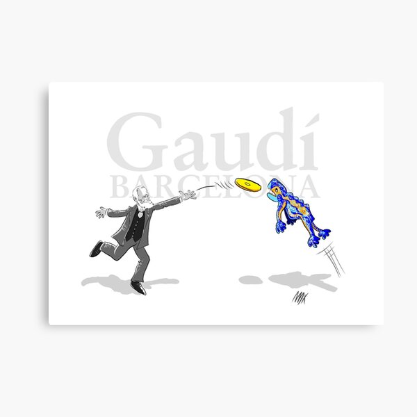 Vista previa del artículo con la obra «Gaudí - Barcelona», diseñado y vendido por MAXFUNK.