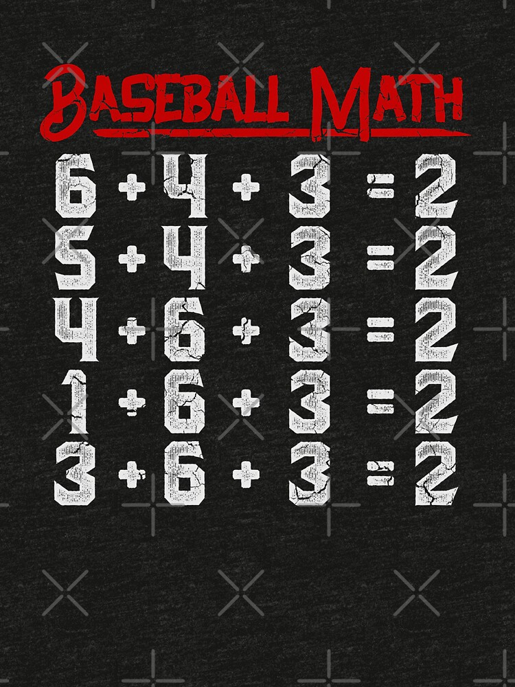 "Baseball Math" Tshirt by frittata Redbubble