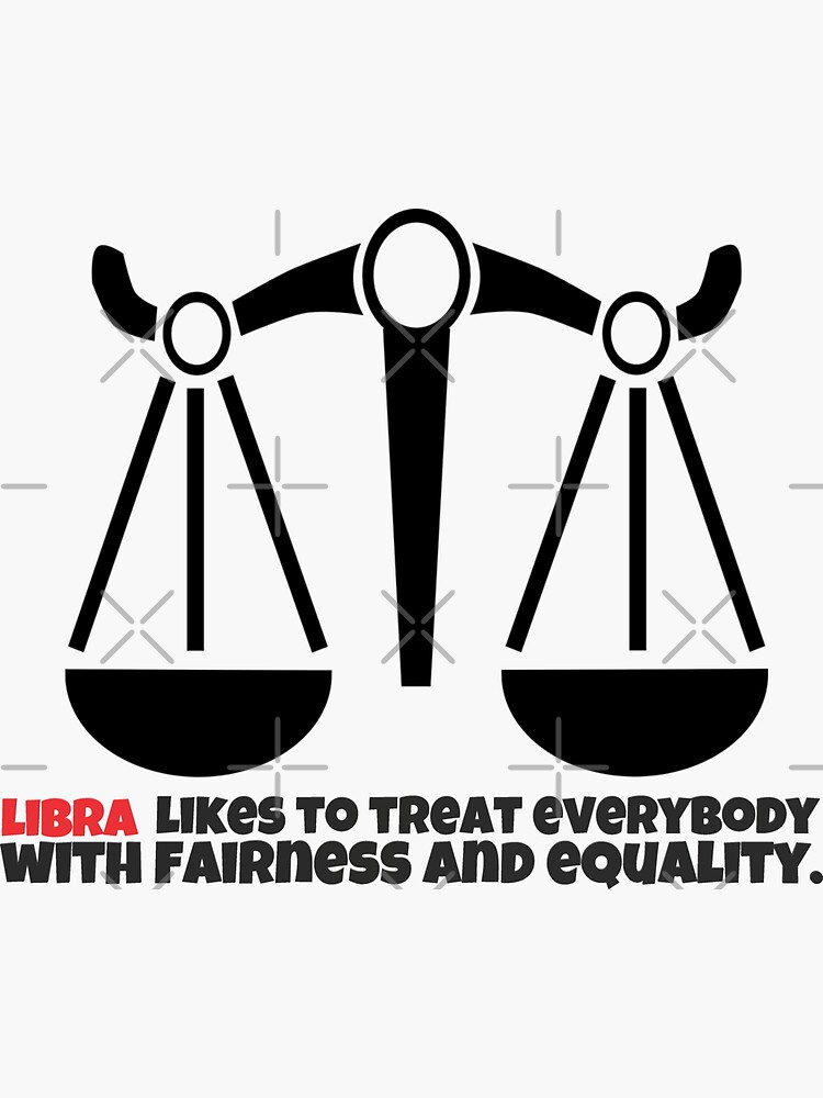 Libra Likes to Tread Everybody with Fairness and Equality Sticker