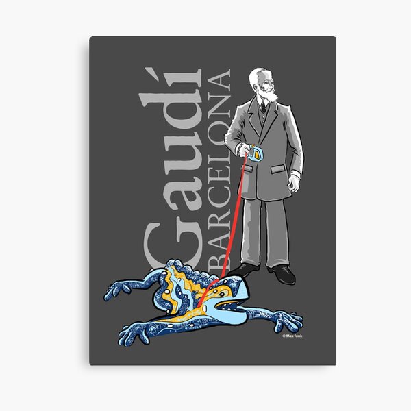 Vista previa del artículo con la obra «Gaudí Barcelona», diseñado y vendido por MAXFUNK.