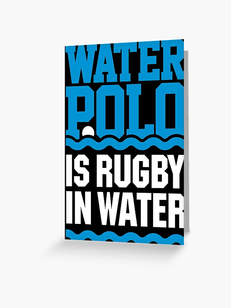 Grußkarte for Sale mit Dab dabbing dabbin' Wasser Polo Ball schwimmen von  LaundryFactory