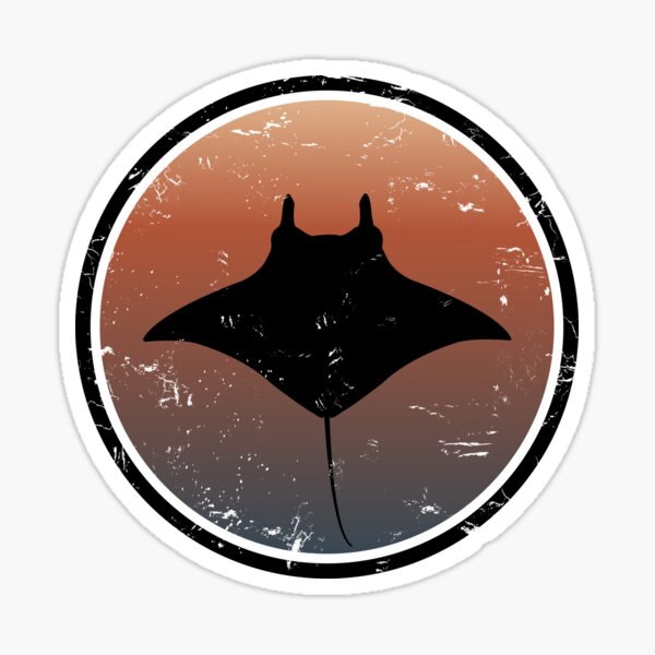 Manta Ray Sticker